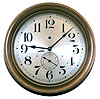 Seth Thomas Clock Co., Thomaston, Conn., "Ship's Lever No. 8", 8 days, brass spring lever movement pilot house timepiece, c1920