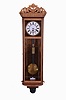Leland Hurst, Centennial, CO, 8 day, weight brass movement Vienna regulator wall timepiece.