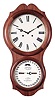 Ithaca Calendar Clock Co., Ithaca, NY, "No. 4 Hanging Office" 30-day double wind spring driven timepiece movement (by E. N. Welch) with a perpetual calendar mechanism in a walnut case.