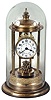 Gustav Becker, Germany Louvre style 400 day anniversary clock, spring driven torsion pendulum movement in a polished brass case under dome.