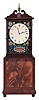 Fraser Forgie, Fryeburg, ME, reproduction 8 day, weight brass movement Massachusetts shelf clock.