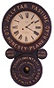 Edward P. Baird, Plattsburgh, New York, "Jolly Time Pastime", 8 day, spring brass movement advertising timepiece.