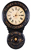 Baird Clock Co., Plattsburgh, New York, "Vanner & Prest's Molliscorium", 8 day, spring brass movement advertising wall timepiece.