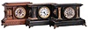 Clocks- 3 (Three): (1) Seth Thomas Clock Co., Thomaston, Conn., 8 day, time and strike spring brass movement adamantine mantel clock. (2) Seth Thomas Clock Co., 8 day, time and strike spring brass movement adamantine mantel clock. (3) Seth Thomas Clock Co., 8 day, time and strike spring brass movement adamantine mantel clock.
