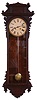 E. N. Welch Mfg. Co., Forestville, Conn., "Regulator No. 11" variant, 8 day, spring brass double wind movement wall timepiece.