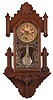 Waterbury Clock Co., Waterbury, Conn., "Union", 8 day, time and strike spring brass movement calendar wall clock. Interesting advertising dial that reads: "Use Dickey's Indian Blood and Liver Pills".