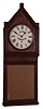 Clocks- 3 (Three): (1) Edward P. Baird & Co., Plattsburgh, New York, "Vanner & Prest's Molliscorium", 8 day, spring brass movement advertising timepiece. (2) Edward P. Baird & Co., Plattsburgh, New York, "Beecham's Pills", 8 day, spring brass movement advertising timepiece. (3) British Advertising (Fitu Corsets) wall hanging clock with a spring driven 8 day timepiece movement in a softwood case. The movement is signed "British United Clock Co. Ltd., Birmingham, England".