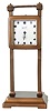 Clocks- 13 (Thirteen) desk and table clocks including (1) Ansonia Clock Co., New York, NY, "Gravity Clock" 36-hour time only novelty clock c1924; (2) Ansonia Clock Co., New York, NY "Jumper No. 2", 30 hour, bobbing or bouncing doll novelty timepiece, c1886; (3) an automatic car clock and ten miscellaneous mostly modern