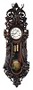 Vienna regulator wall clock, 8 day, time and strike, weight driven movement in an bench made carved case surmounted by deer head, movement circa 1870, case 20th century