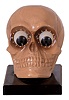 German Oswald "Gesch" skull-form composition 30 hour novelty clock, moving eyes indicate the minutes on one and hours on the other.