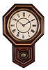 Clocks- 2 (Two): (1) Ansonia Clock Co., New York, NY, "Office Regulator" wall hanging clock with a spring driven 8 day time and hour strike movement in a black walnut case. (2) Seth Thomas Clock Co, Thomaston, Conn., "10 Inch Drop Octagon Gilt" wall hanging clock with a spring driven 8 day time and strike movement in a polished mahogany veneer case.