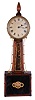 Massachusetts, 8 days, weight brass movement Patent or banjo timepiece. Possibly made by William Cummens.