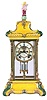 Ansonia Clock Co., New York, NY, "Crystal Regulator No. 3" shelf clock with a spring driven 8 days time and strike movement.