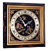 Chelsea Clock Co., Boston, Mass., MA, for Grogan & Co., Pittsburgh, "Chinese Lacquer" 6" dial, 8 days, time only #269697, 1940