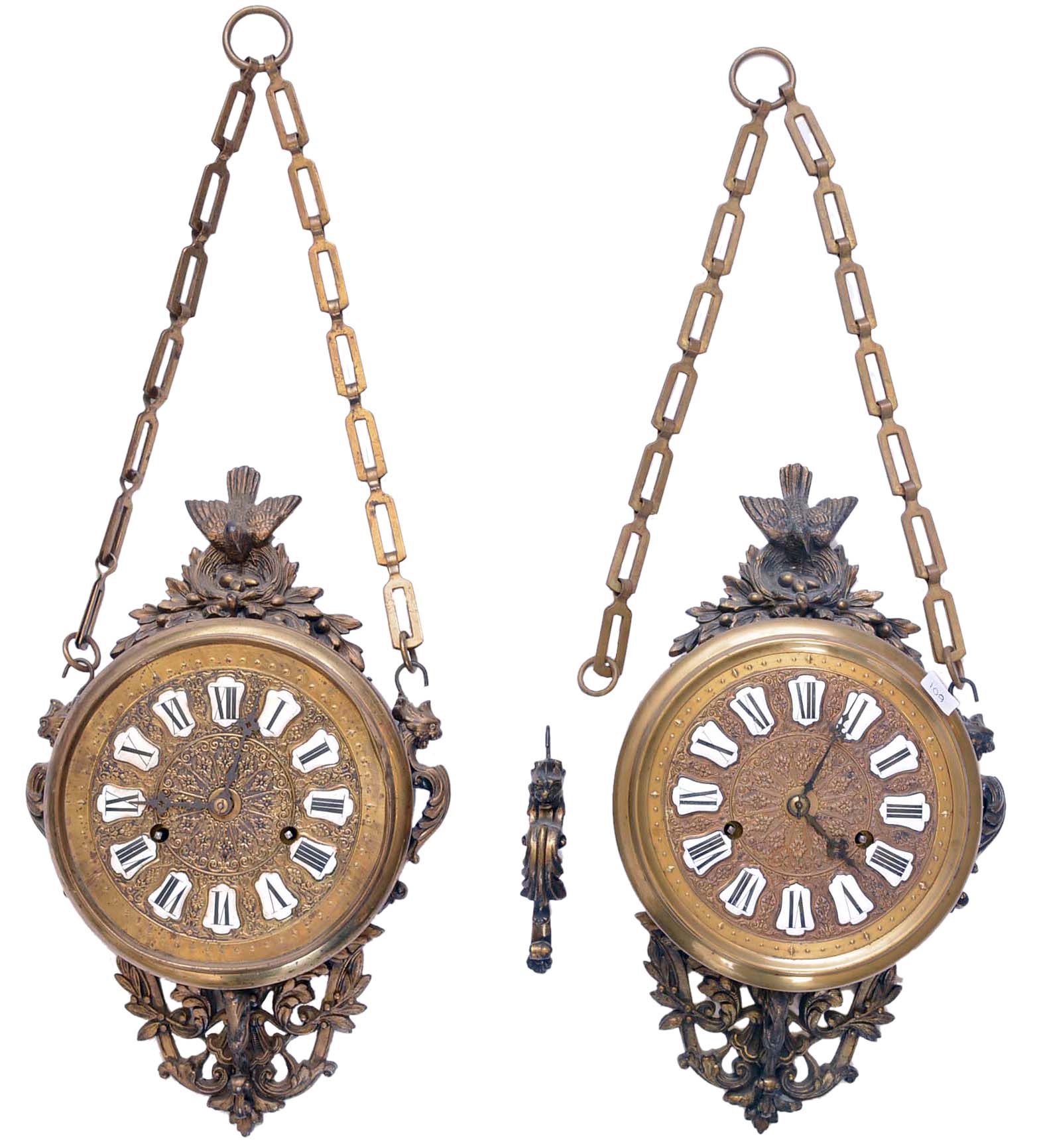 Clocks- 2 (Two) New Haven "Chatelaine" model wall clocks — Antique Clocks Price Guide