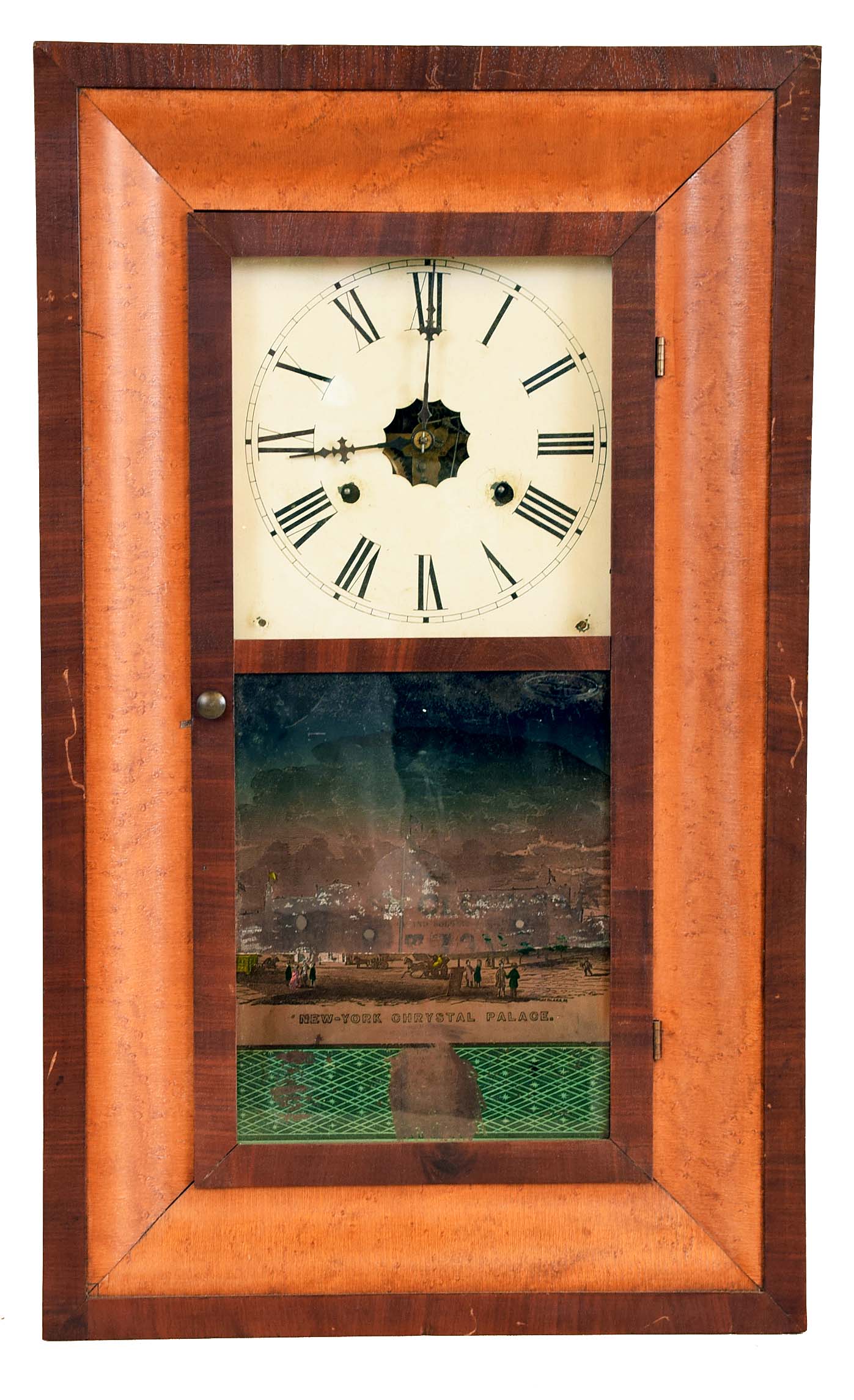 Clocks- 6 (Six): (1) Sperry &amp; Shaw, 10 Cortlandt St., New York, OG shelf clock with an 8 day weight driven time and strike brass movement, c1848. (2) Ansonia Clock Co., Ansonia. Conn., OG shelf clock with a 30 hour weight driven time and strike brass movement, c1850. (3) Terry &amp; Andrews, Bristol, Conn., OG shelf clock with a thirty hour weight driven time and strike brass movement, c1845. (4) Seth Thomas Clock Co., Plymouth Hollow, Conn., OG shelf clock with a thirty hour weight driven time and strike movement, c1850. (5) Daniel Pratt &amp; Son's, Reading, Mass., OOG shelf clock with an 8 day weight driven time and strike brass movement and a spring driven alarm mechanism, c1850. (6) Chauncey Boardman, Bristol, Conn. OG shelf clock with a 30 hour weight driven time and strike movement, c1850. — Antique Clocks Price Guide