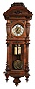 Clocks- 2 (Two) Gustav Becker 2 Weight 8 day Walnut Vienna Regulator wall clocks-: #459326 and #816,880, 1 white enamel dial, one silvered and brass, late 19th century