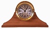 Chelsea Clock Co., Boston, Mass., "Boston Series", 8 days, time and strike spring brass lever movement ship's strike brass case clock. The "Boston", series of clocks were imported from the Hermle Corporation of Germany and offered at a much lower price. This continued until 1993 when the "Boston" line was dropped and incorporated it into the Chelsea product line.