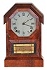 Seth Thomas Clock Co., Plymouth Hollow, Conn., "Octagon Top" model shelf clock with an 8 day spring driven time and strike lyre movement.
