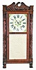 Seymour, Hall & Co., Unionville, Conn., 30 hour, time and strike weight wood movement carved column & splat shelf clock.
