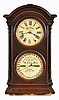 Southern Calendar Clock Co., St. Louis, MO. "Fashion No. 2" shelf clock with an 8 day spring driven time and strike movement with the R. T. Andrews perpetual calendar mechanism in a walnut veneered case.