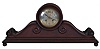 Herschede Hall Clock Co., Cincinnati, Ohio, 8 day, time and strike spring brass movement tambour mantel clock. Serial no. 1700
