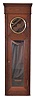 Jeweler's regulator case only in oak, suitable for pinwheel movement, with brass bezel and beat scale