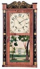 Silas Hoadley, Plymouth, Conn., 30 hour, time and strike weight wood movement half column & splat shelf clock.