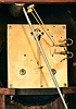 Clocks- 2 (Two): (1) Hamilton Clock Co., 8 day, time and strike Westminster chime spring brass movement bracket clock, c1978 (2) Germany, Junghans, 8 day, time and strike spring brass movement mantel clock, c. 1915.