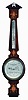 Short and Mason, London, aneroid barometer and thermometer.