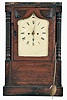 English, 8 day, time and strike weight brass movement shelf clock.
