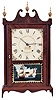 Seth Thomas Clock Co., Plymouth Hollow, Conn., 30 hour, time and strike weight wood movement pillar & scroll shelf clock.
