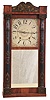 Seth Thomas Clock Co., Plymouth Hollow, Conn., 30 hour, time and strike weight wood movement half column & splat shelf clock.