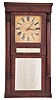 Jeromes & Darrow, Bristol, Conn., 8 day, time and strike weight wood movement half column shelf clock.