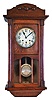Clocks- 2 (Two) German 8 day wall clocks: unsigned spring wound Westminster chime oak box regulator; Gustav Becker 2 weight time and strike walnut Vienna regulator with signed Medaille- D'Or movement #446242, beveled glass front door panels, matching pattern on pendulum, weights and dial; late 19th century