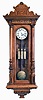 Vienna Regulator, unsigned German walnut 3 weight quarter striking 8 day large hanging wall clock, c1880
