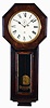 New Haven Clock Co., New Haven, Conn., "Office No. 2", 8 day, weight brass movement wall timepiece.