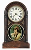 Seth Thomas Clock Co., Thomaston, Conn., "Chicago" City Series shelf clock with an 8 day spring driven time and strike movement in a rosewood case.