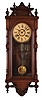 Ansonia Clock Co., New York, NY, "Queen Elizabeth", 8 day, time and strike spring brass movement wall clock.