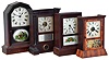 Clocks- 4 (Four): (1) Seth Thomas Clock Co., Thomaston, Conn., Shelf clock with a spring driven 8 day time and strike movement in a rosewood veneered case, c1890. (2) Seth Thomas Clock Co., Thomaston, Conn. "Column" shelf clock with a spring driven 8 day time and strike lyre movement, c1865. (3) Seth Thomas Clock Co., Thomaston, Conn., "Richmond" shelf clock with a spring driven 8 day time and strike movement in a walnut case, c1885. (4) Seth Thomas Clock Co., Thomaston, Conn., "Anchor" shelf clock with a spring driven 30 hour time and strike movement in a rosewood veneered case, c1875.