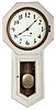 Clocks- 2 (Two): (1) Seth Thomas Clock Co., Thomaston, Conn., "Globe", 8 day, spring brass movement wall timepiece. (2) Seth Thomas Clock Co., Thomaston, Conn., "Regulator No. 2", 8 day, weight brass movement wall timepiece.