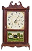 Seth Thomas Clock Co., Plymouth Hollow, Conn., 30 hour, time and strike weight wood movement pillar & scroll shelf clock.