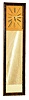 Clocks- 2 (Two) 8 day time only wall clocks: Waltham mirror clock with 37- size twin spring car clock movement, c1925 and an E. & A, Ingraham, Bristol, CT gilt wood gallery clock c1852