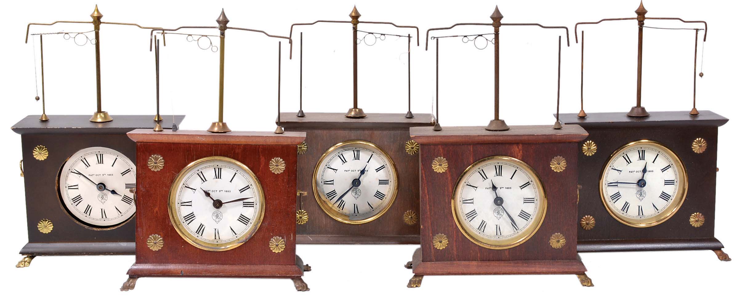 Clocks- 5 (Five) The Horolovar Co., "Ignatz" novelty or "Crazy" clock — Antique Clocks Price Guide