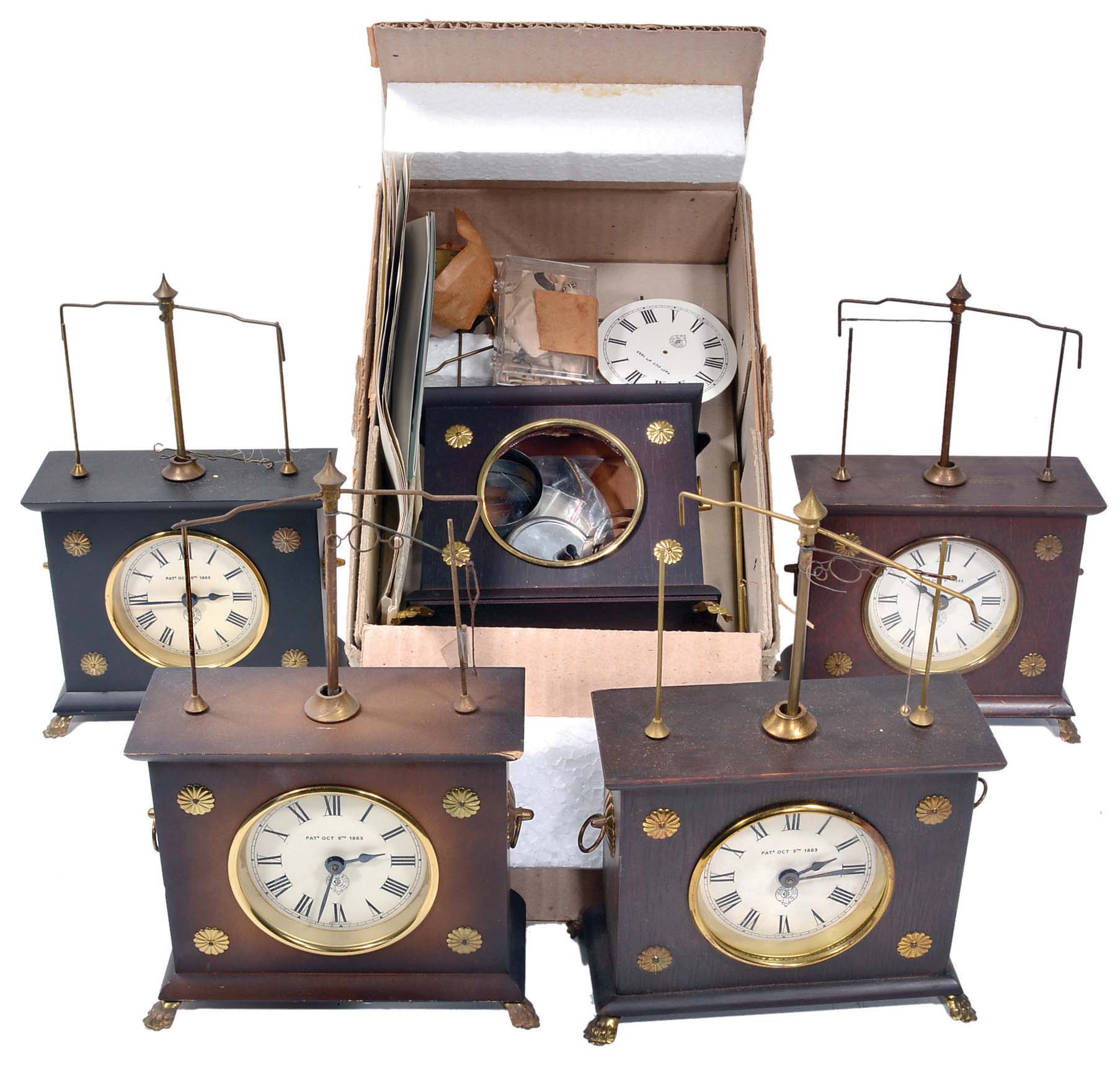 Clocks- 5 (Five) The Horolovar Co., "Ignatz" novelty or "Crazy" clock — Antique Clocks Price Guide