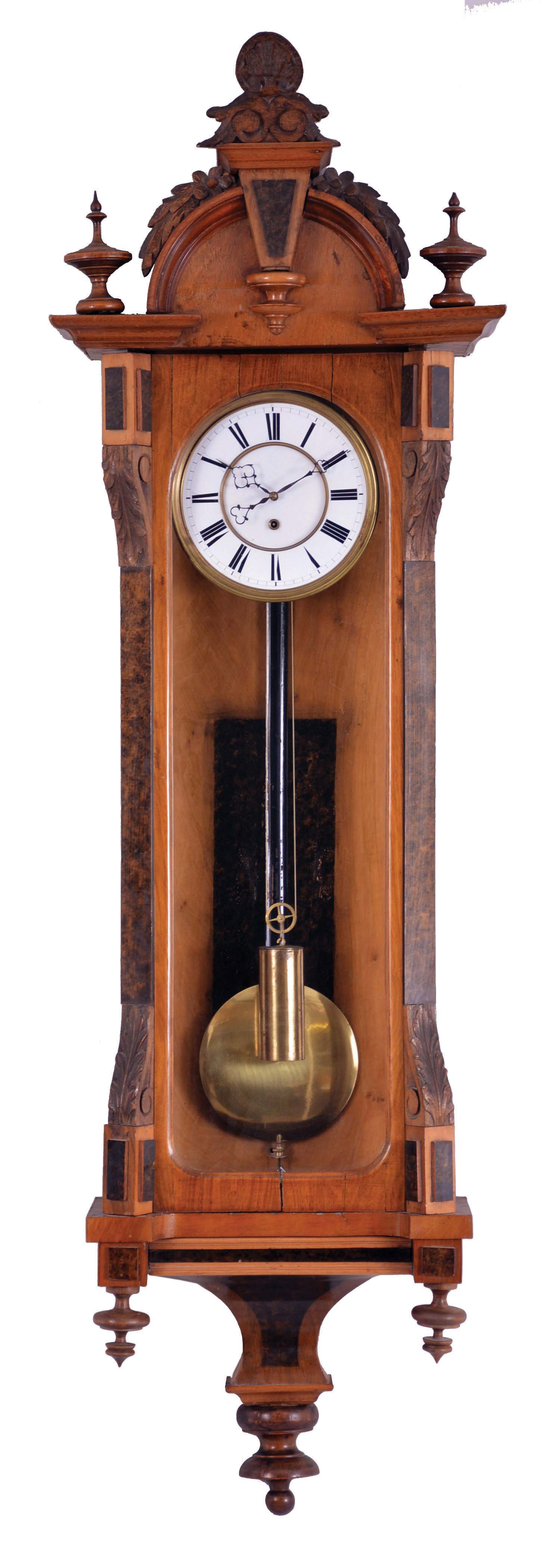 Germany, 8 day, time and strike one weight driven, brass movement Vienna regulator wall clock. — Antique Clocks Price Guide