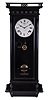 Seth Thomas Clock Co., Thomaston, Conn., "Suez" wall clock with an 8 day spring driven time and strike movement in an ebonized finish case.