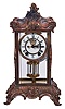 Ansonia Clock Co., New York, NY, "Zenith", 8 day, time and strike spring driven movement crystal regulator mantel clock.