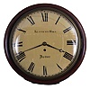 English, 8 day, spring driven, fusee movement white dial wall timepiece signed "Kenneth Hall, Dover".
