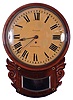 English, 8 day, single fusee drop dial timepiece, the dial signed "H. Ellis, Windsor".